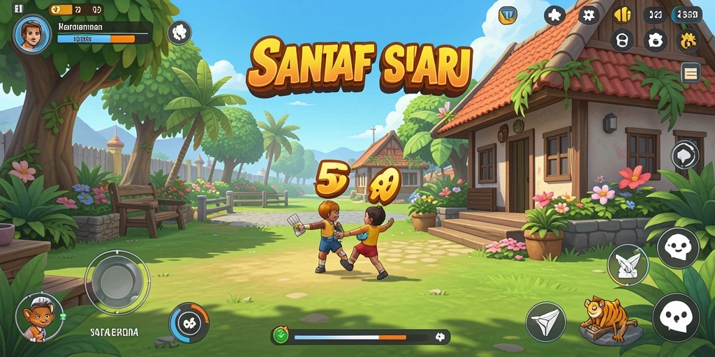 Tangkapan layar gameplay 5RT menampilkan momen seru dalam permainan casual.