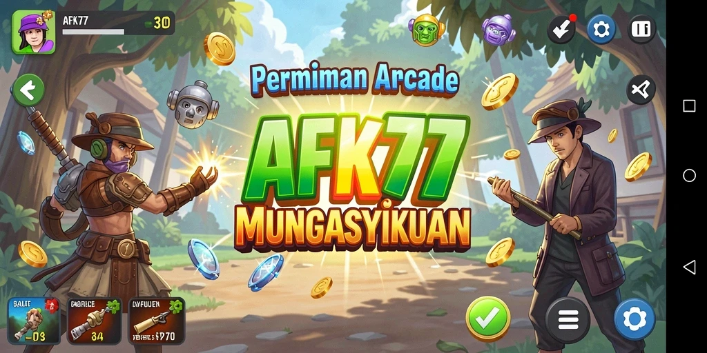 Tampilan gameplay menarik dari AFK77 dengan tantangan seru.