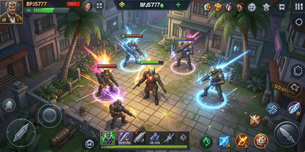 Tampilan gameplay BPJS777 yang seru dan mendebarkan saat bertarung.