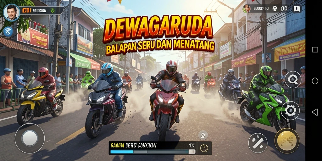 Tangkapan layar dari gameplay seru di DEWAGARUDA.