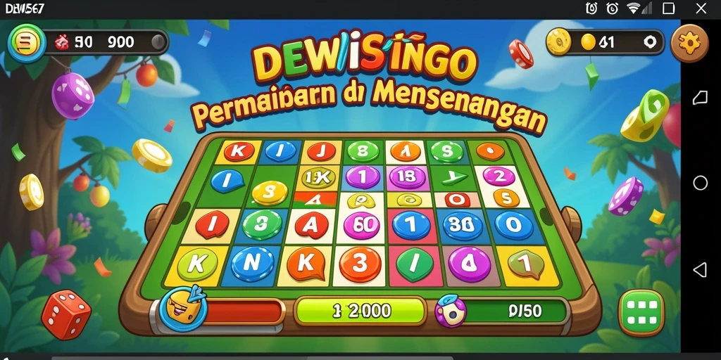 Tampilan menarik gameplay Bingo di DEWI567.