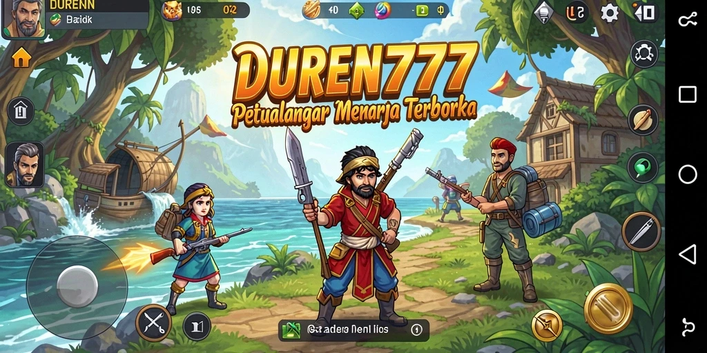 Screenshot DUREN777 menampilkan aksi seru dalam dunia Open World.