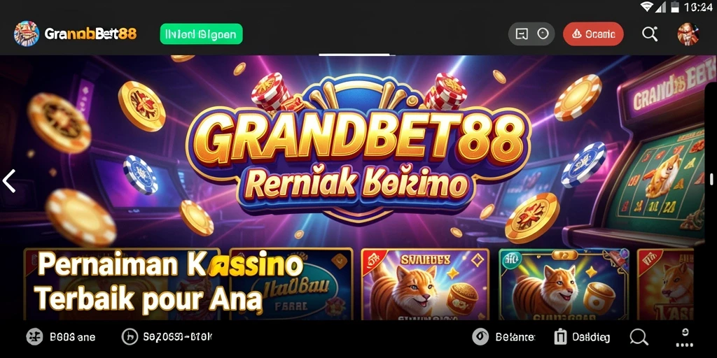 Tampilan menawan dari gameplay Kasino di GRANDBET88.