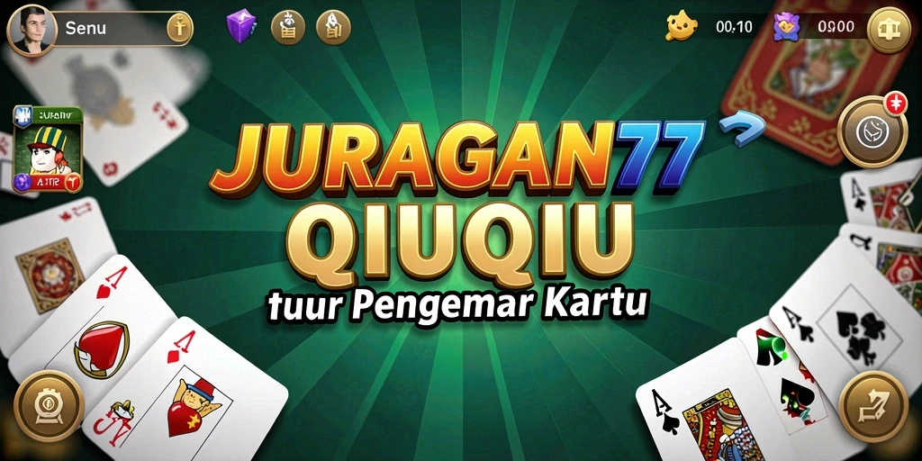 Tampilan gameplay QiuQiu yang seru dalam JURAGAN77.