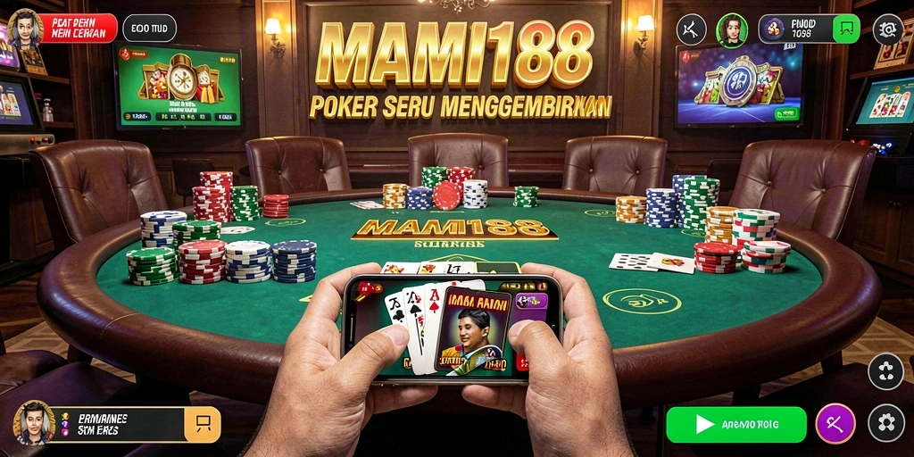 Tampilan gameplay MAMI188 yang seru dan menegangkan dalam permainan Poker.