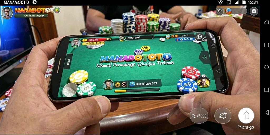 Tampilan gameplay menarik dari MANADOTOTO saat bermain QiuQiu.
