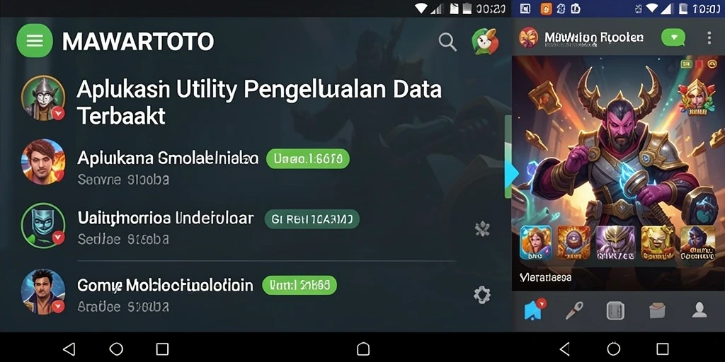 Tampilan antarmuka pengguna MAWARTOTO yang ramah dan informatif.