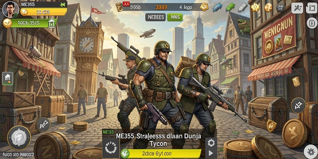 Tampilan gameplay menarik dari ME355 yang menggambarkan keseruan Tycoon.