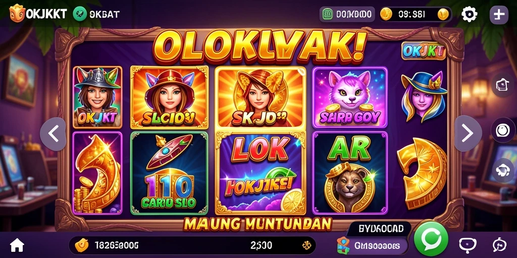 Gameplay Slot seru di OKJKT dengan grafis menawan.