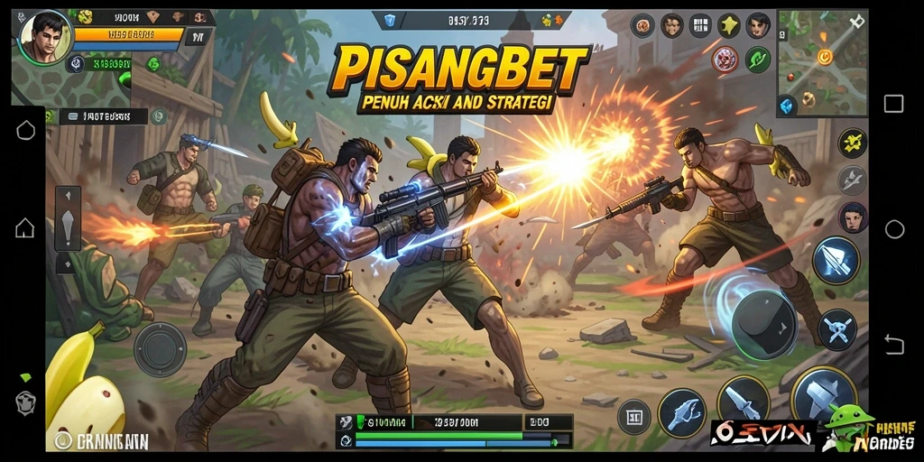 Tampilan pertarungan seru dalam gameplay PISANGBET