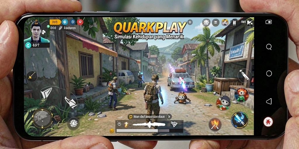 Tampilan menarik dari gameplay <strong>QUARKPLAY</strong> yang realistis dan interaktif.