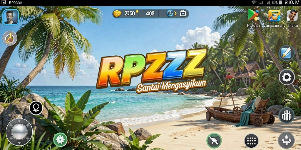 Tampilan gameplay RPZZZ yang seru dan menenangkan.