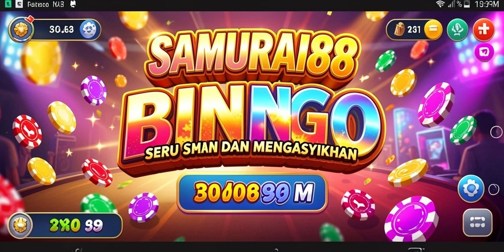 Screenshot gameplay <strong>SAMURAI88</strong> menampilkan suasana Bingo yang seru.