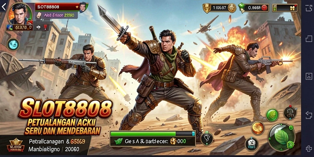 Tangkapan layar menampilkan aksi mendebarkan dari game SLOT8808.