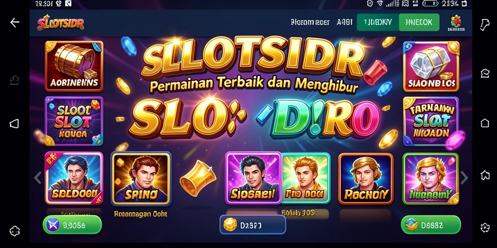 Tampilan menarik dari SLOTSIDR saat bermain slot.