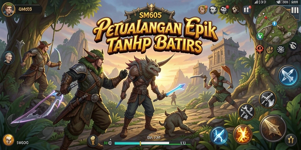 Gameplay SM605 yang memukau dengan petualangan seru.