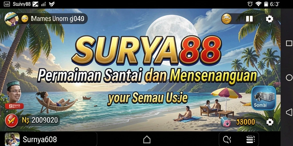 Tampilan gameplay <strong>SURYA88</strong> yang menyenangkan dan interaktif.