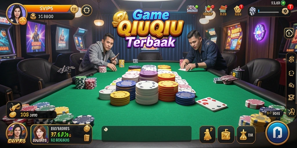 Tampilan gameplay seru dalam SVIP5 yang menampilkan QiuQiu.