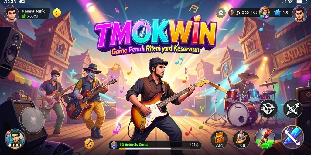 Gameplay seru TMOKWIN dengan berbagai pilihan lagu.
